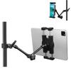 Mippko Tablet Holder for Microphone Stand and Microphone Music Compatible with Inch LG G and Long Aluminum Alloy MK58 Stand, 4.7-12.9 iPad, Nexus,