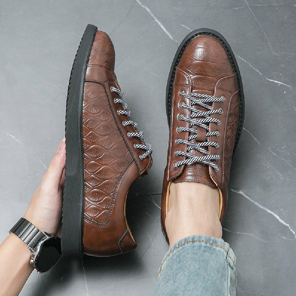 Модная повседневная и модная формальная обувь Мужская ПУ Уличная Легкая и Удобная Обувь Дерби Обувь для Путешествий Размер 39-47 Мужская Обувь