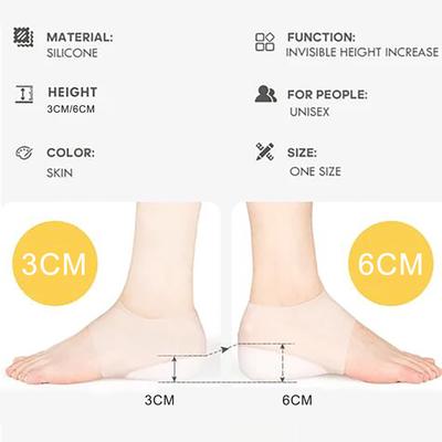 (Бризанд) Скрытые усилители стельки, увеличивающие высоту, силиконовые стельки, подушечки