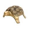 Brass Turtle Statue | Length - 13 Cm Aprrox. Vastu Idol for Home and Office | Zonal Placement - West/North/Centre | Turtle for Good Luck