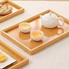 1 шт. Поднос для гурманов, поднос для хранения в ресторане, поднос из бамбука для отеля, чайный сервиз, прямоугольный поднос из бамбука под прямым углом, для дома, многоразмерный