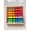 New Design Montessori Toys See Through Rainbow Lucite Stacking Blocks Acrylic HighTransparent for Kids Open Play