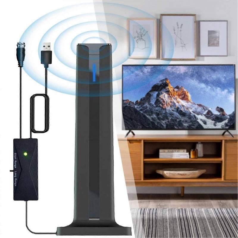 Digital HD TV Antenna Indoor HDTV 1080P 4K Long Range High-Gain Antenna for Smart TV Flat Screen