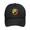 Сетчатая бейсболка Abarth Однотонная кепка тракер Унисекс Регулируемая кепка Snapback Летние дышащие кепки с козырьком от солнца