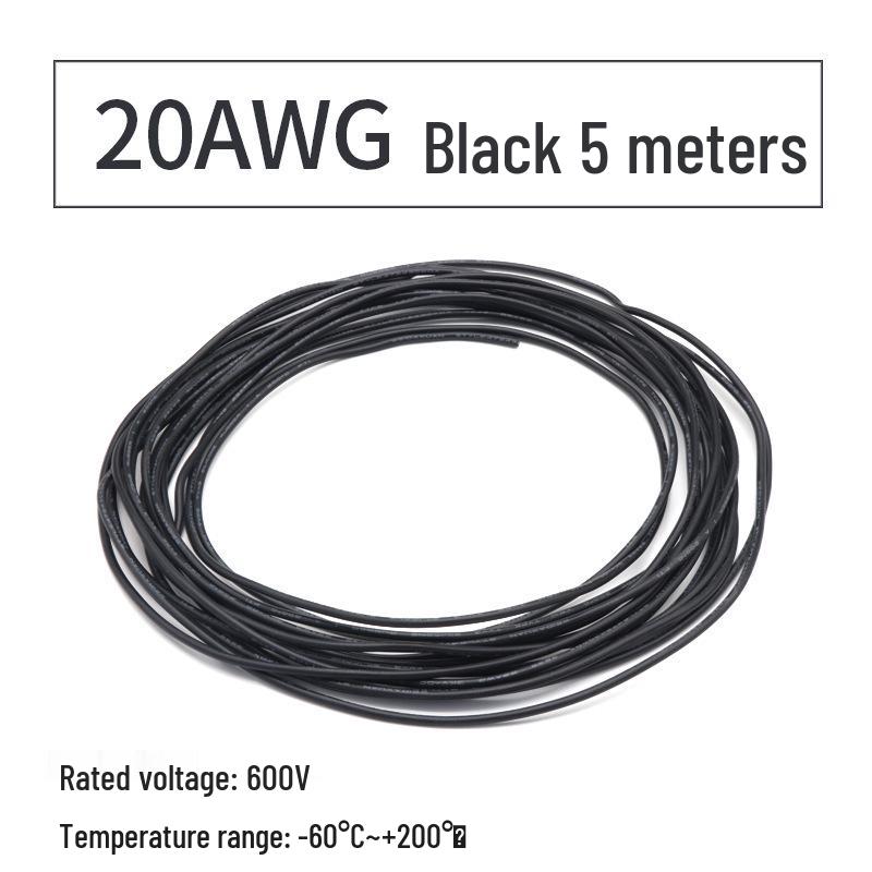Высокотемпературный силиконовый провод 3135, 10-30 AWG, 600 В, лужёная медная жила для авиамоделей и литиевых батарей.