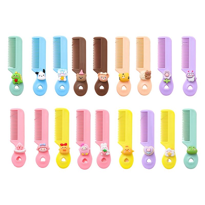 Детская расческа для девочек, расчески, милые мультяшные пластиковые расчески