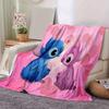 Lilo & Stitch Design Throw Blanket Soft Polyester Fabric for Office Chair or Sofa Ideal for Birthday, Halloween, Christmas Gifts