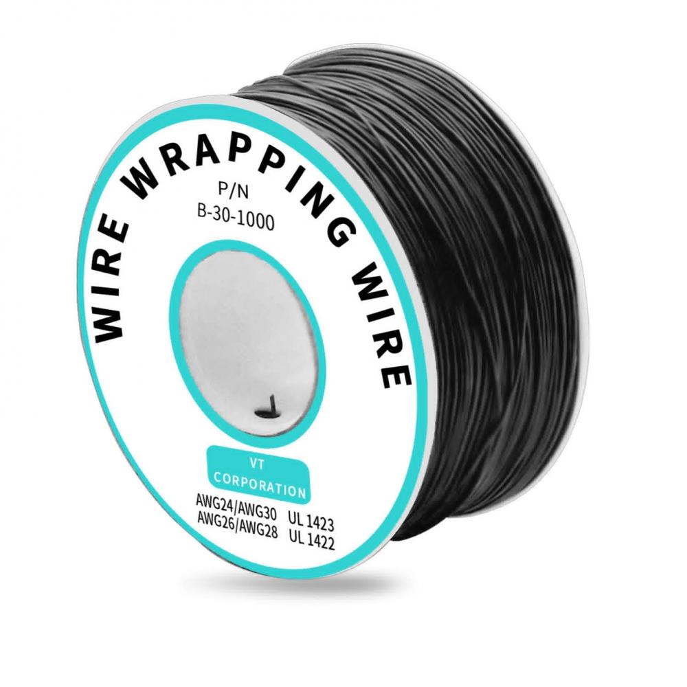 250Meters 30 AWG Wrapping Wire 10 Colors Single Strand Copper Cable Ok Electrical for Laptop Motherboard PCB Solder