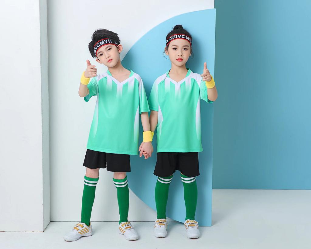 Children'S Football Jersey Set Training Jersey Adult Short-Sleeved Football Jersey Baby Jersey Student Game Jersey Printing
