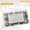 250pcs Rubber O Ring Assortment Kit, 15 Sizes Black O-Rings Kit, Assorted Sealing O Rings Gaskets Washers Seals Set for Faucet Plumbing Automotive Car