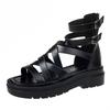 Women's Thick-Soled Cross-Strap Roman Sandals: Comfortable & Breathable, Perfect for Spring & Summer Fashion.