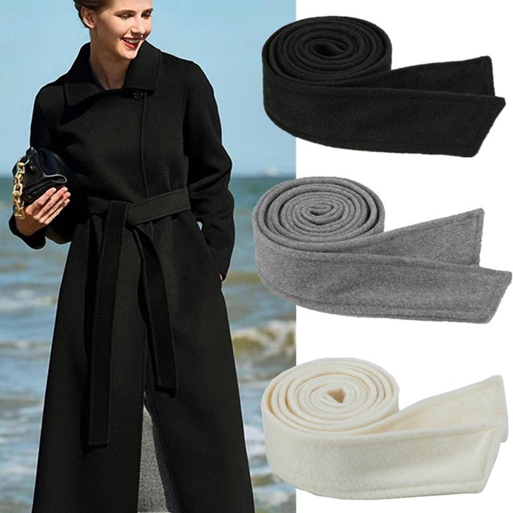 Selftied Waist Belt for Trench Coats Outerwear Classical Designers Ribbon Sash Waiststrap Women Decorative Accessories