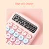 Милый механический калькулятор Candy с 12-значным большим ЖК-дисплеем и большими круглыми кнопками, цветной калькулятор, подходящий для офиса и школы