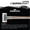HALDER Shockless Recoilless Super Craft Sledge Hammer Nylon Diameter 80 (White) 3366.081