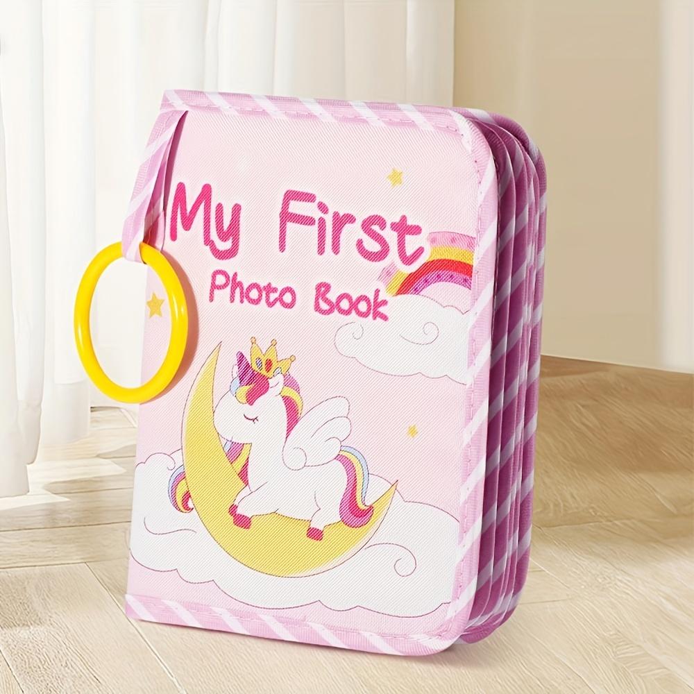 Альбом для дебюта младенца, мягкий тканевый альбом с зеркалом, персонализированная рамка для коллажа с изображением семьи и друзей, складная тканевая рамка, тема животных для отдыха