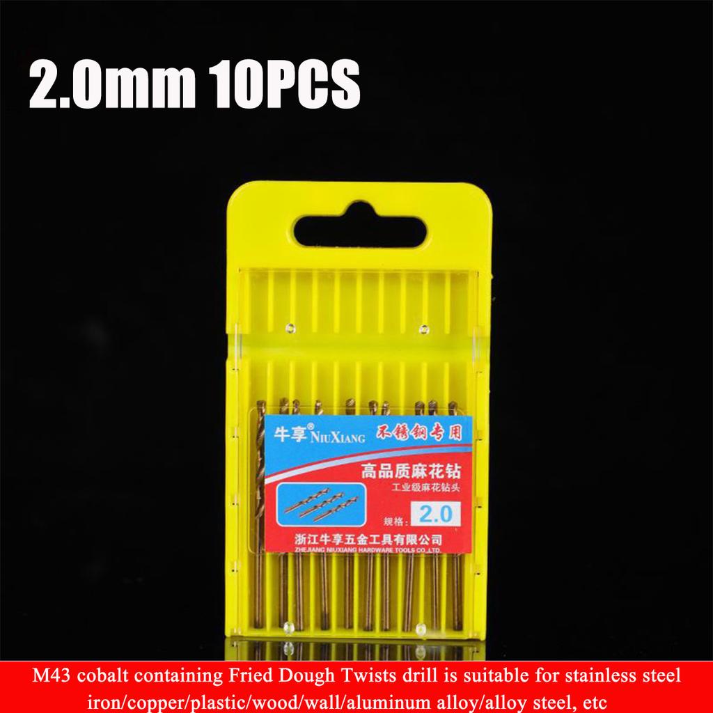 Twist Drill,Drill Bits For 10 PCs Twisted Drill Bits For High Steel Straight Shank Woodworking Drilling Tool(2.0,2.5,3.5mm)