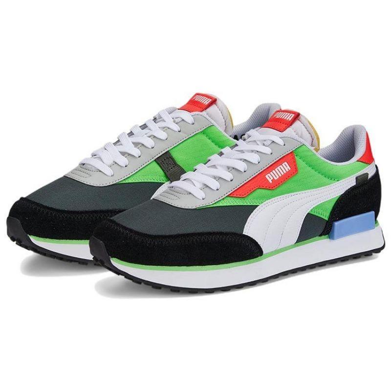 PUMA Future Rider Play Unisex Low Sneakers Green White Black 371149-85