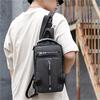 Men's Messenger Bag Backpack Chest Bag USB Socket Outdoor Large Capacity Waterproof Bag
