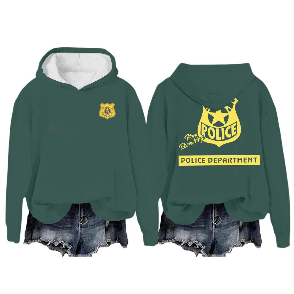 Women's Casual Long-Sleeved Pullover Hoodie With Print