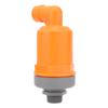 Orange Automatic Air Vent Valve High Hardness Great Flowing Rate PP Exhaust Vent Valve Top G1 2 Bottom G1 Compound Type