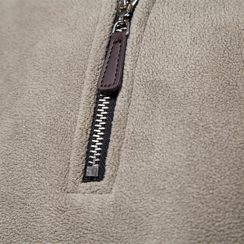 2025 Callaway Embroidered Couple Autumn and Winter New Item Stand Up Collar Half Zipper Long Sleeved Sweatshirt Trendy Casual Fleece Top