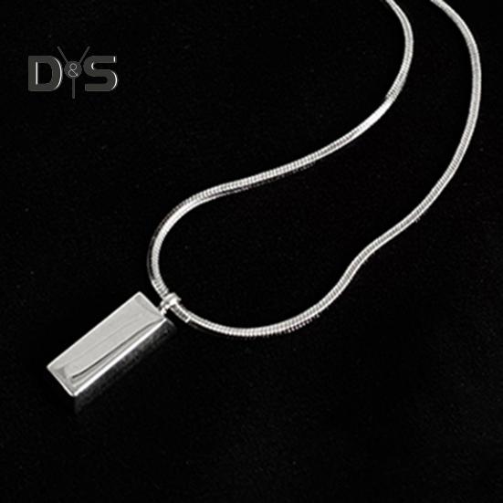 Ожерелье с подвеской в виде бара для мужчин, геометрическая палочка, ожерелье с подвеской в виде бара, простое ювелирное украшение в подарок для парня или мужа