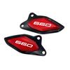 For Daytona660 Motorcycle Accessories Aluminum Footrest Heel Guard Cover Rearsets Foot Rest Peg Protector For Daytona 660 2024-