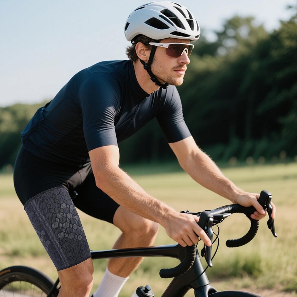 1 шт. Компрессионные рукава на бедро Защита и поддержка суставов для бега, спорта, облегчения боли в ногах, бандаж для ног для мужчин и женщин