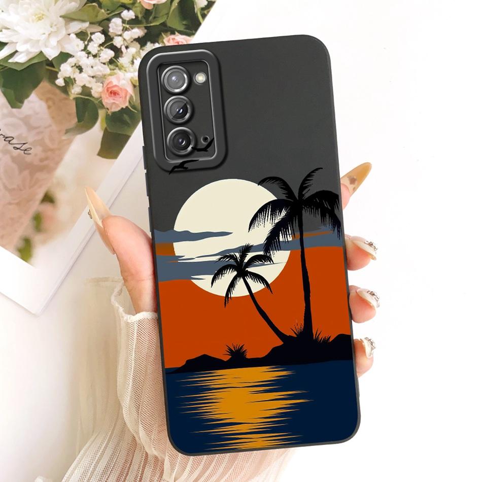 Для Samsung Galaxy S20 S20+ S20FE Модный чехол для телефона с рисунком «Пляж сумерек» Для Samsung S 20 S20 FE 5G 4G Мягкие силиконовые бамперы