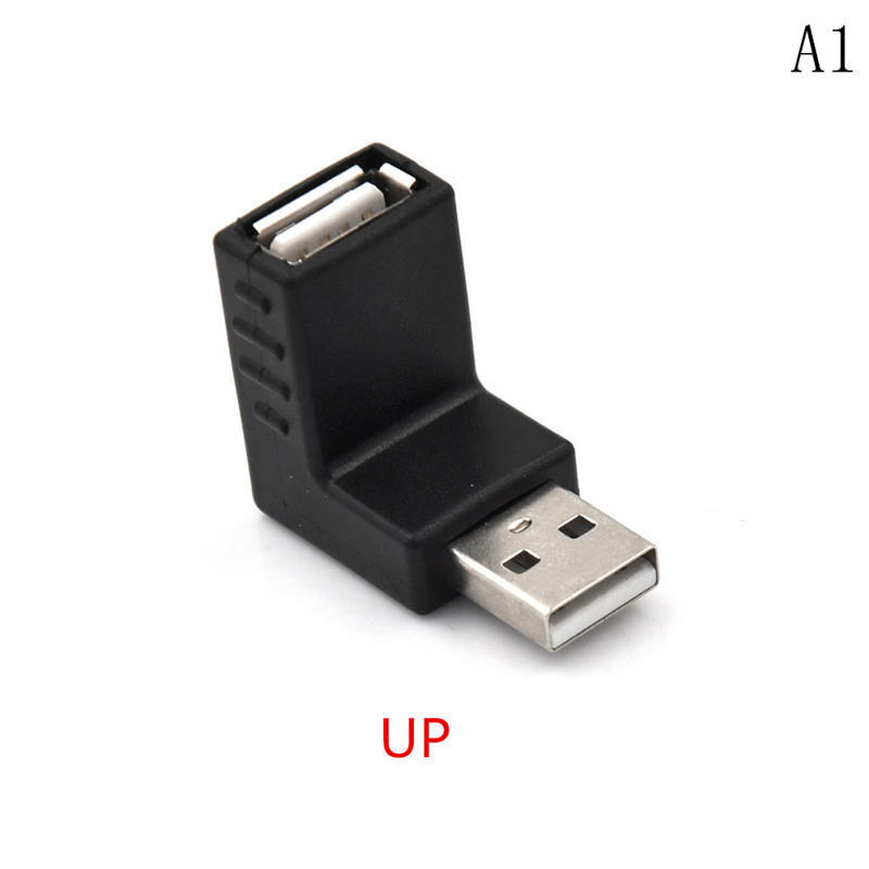 Практичный USB-адаптер нескольких типов 2,0 между мужчинами и женщинами, удлинитель для локтя 90 градусов, прямоугольный переходник