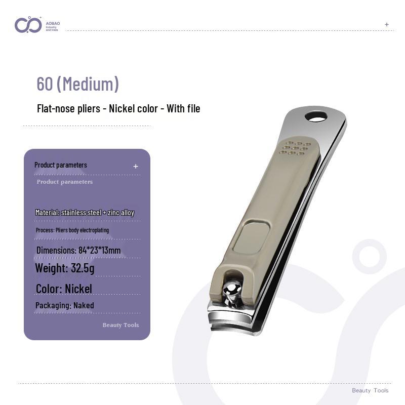 Nail Clippers & File Set: Scissors & Manicure Tools