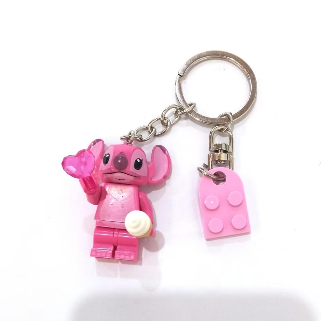 Stitch Plastic Block Keychain Diy Kit For Children And Couples Gift Collectible Accessory