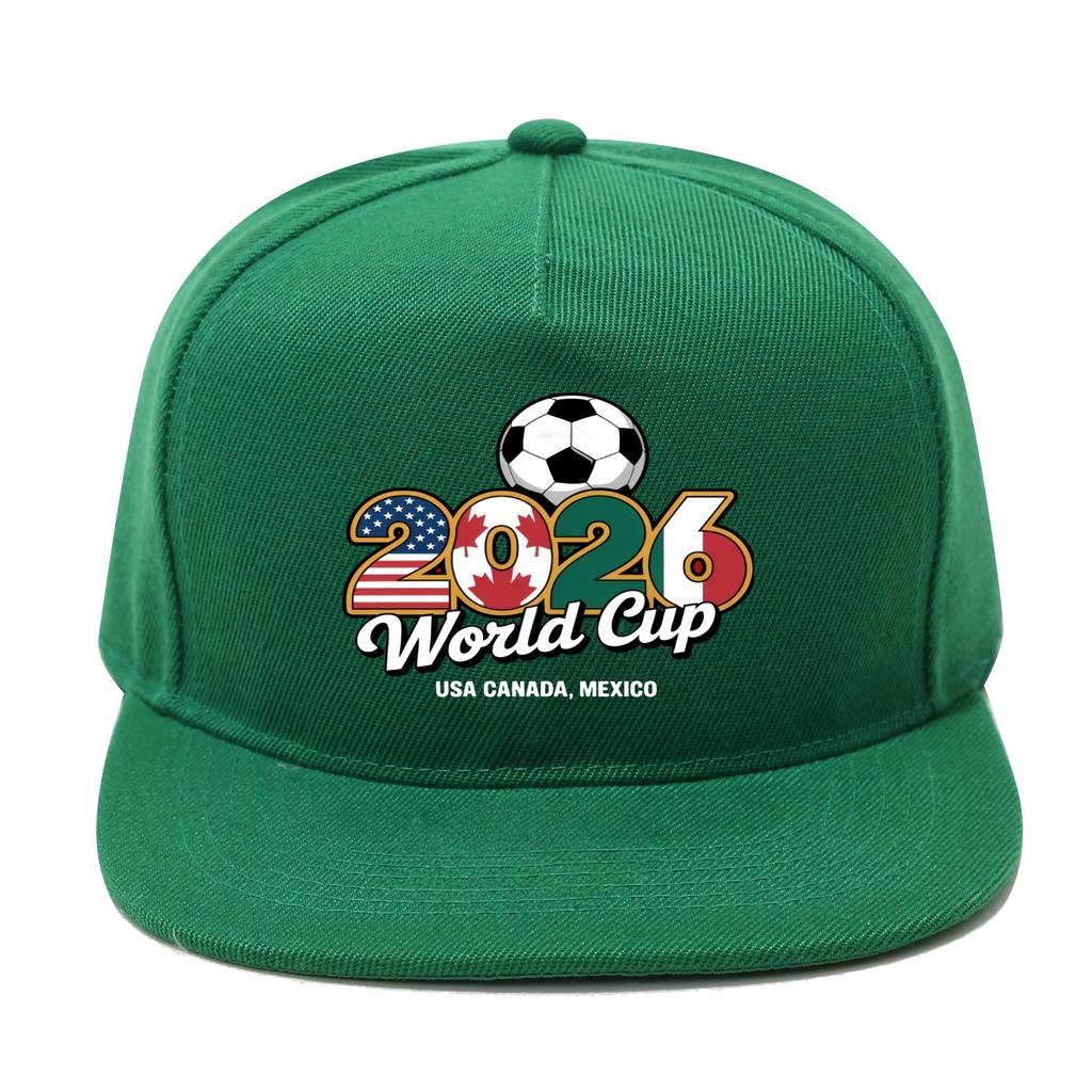 2026 FIFA World Cup USA-Mexico-Canada Hip Hop Hat Unisex Outdoor Sun Protection Breathable Flat Brim Cap