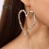 1 Pair Love Earrings Retro Exaggerated Style Polished Zinc Alloy Hook Earrings Party Club Cosplay Hanging Earrings Ear Jewelry
