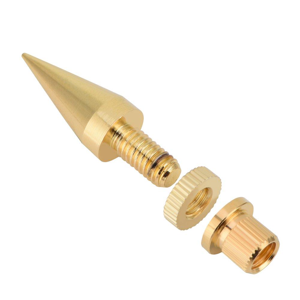 Audio Equipment Spikes 8 M6 x for Speaker Noise Stand Base Speaker Vibration Damping Parts Insulators, Pairs, Copper, 36mm, Reduction, Isolation,