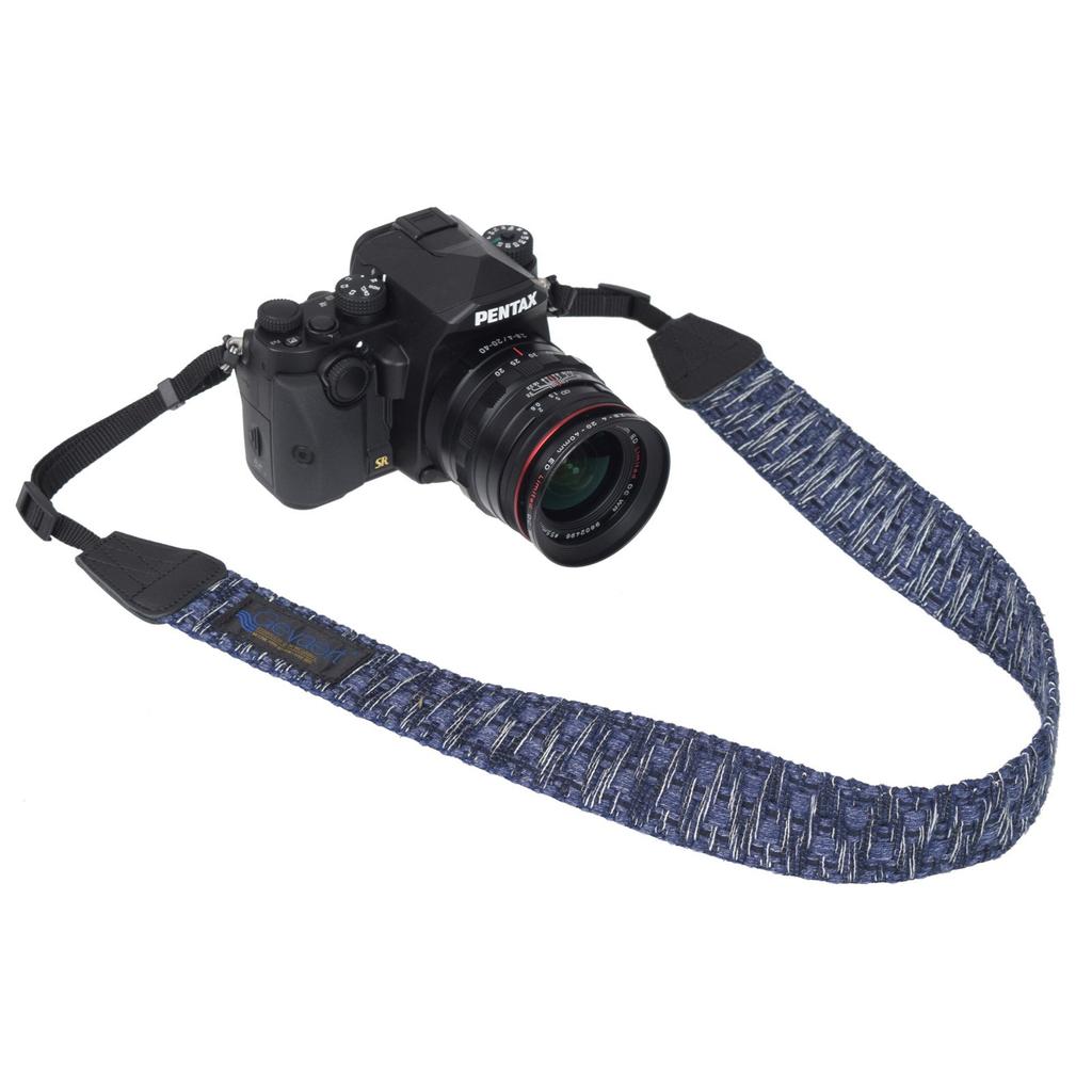 Etsumi Gevaert Earth Shaggy Camera Strap for Made In DSLR/Mirrorless Cameras, Japan, Navy, VGV-008