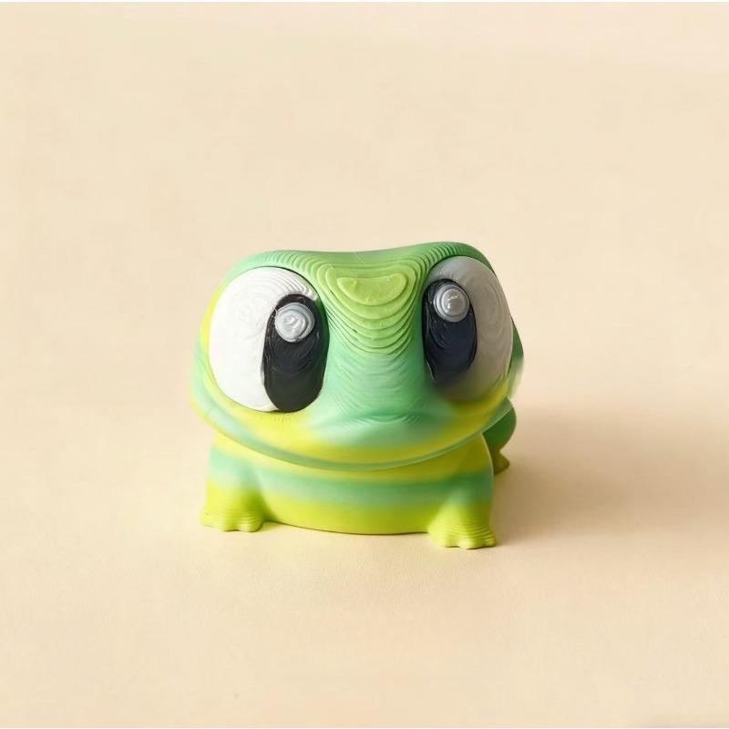1 шт. 3D-печать милая лягушка с большими глазами, полный корпус, подвижные суставы, модель-игрушка, имитирующая питомца