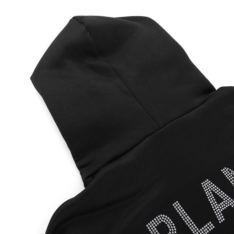 Женская модная толстовка с капюшоном и спущенным плечом для весны и осени