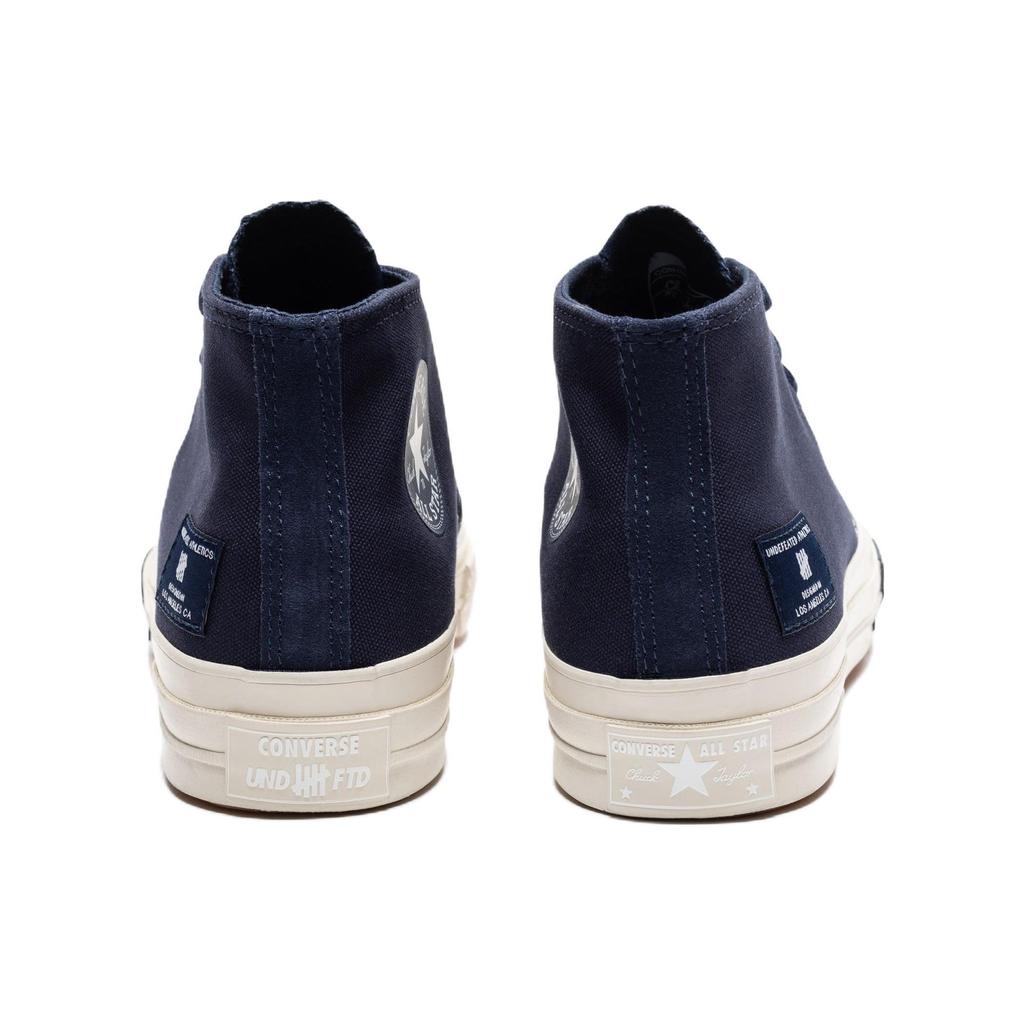 Undefeated x Converse Chuck 70 Mid Черный Ирис Унисекс Кроссовки Синий Пергамент A02142C