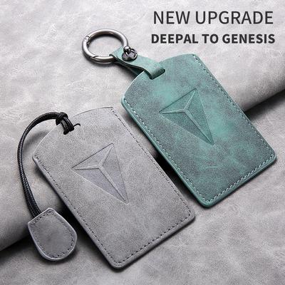 Для Changan Deepal S7 SL03 Чехол для ключа-карты NFC из овчины, чехол для пульта дистанционного управления, брелок-кольцо, сумка-брелок, аксессуары для интерьера
