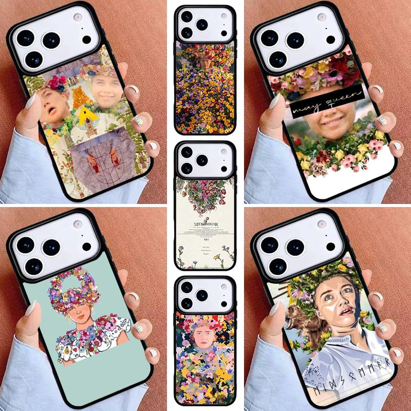 Midsommar May Queen Phone Case for iPhone 17ProMax 12 13 14 15 16e 17 Pro Max Plus Air Cover
