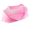 Portable Foldable Bed Net Crib Cradle Tent with Pillow for Baby Infant Pink