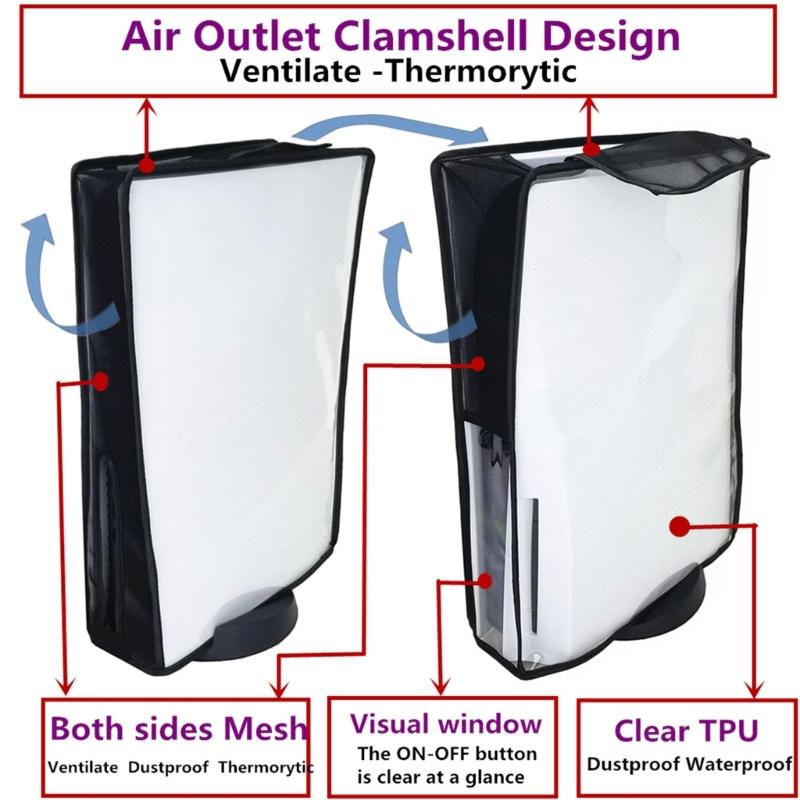 Вертикальный/Горизонтальный Защитный Чехол Пылезащитный Чехол для Цифрового и Дискового Издания Защита от Пыли Чехол для Консоли Игровой Аксессуар