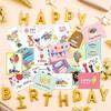20pcs Blessing Happy Birthday Card DIY Message Cards Birthday Greeting Card Birthday Party Gift