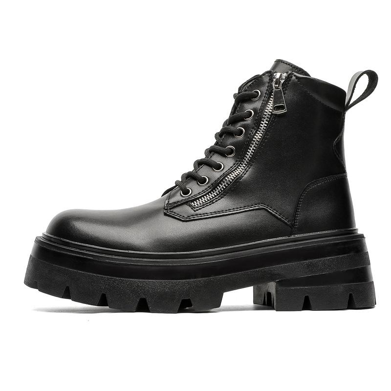 Мужские ботинки Martin, новый универсальный модный тренд, осень-зима, утолщенная подошва, высокие рабочие ботинки, мужские 70022-J