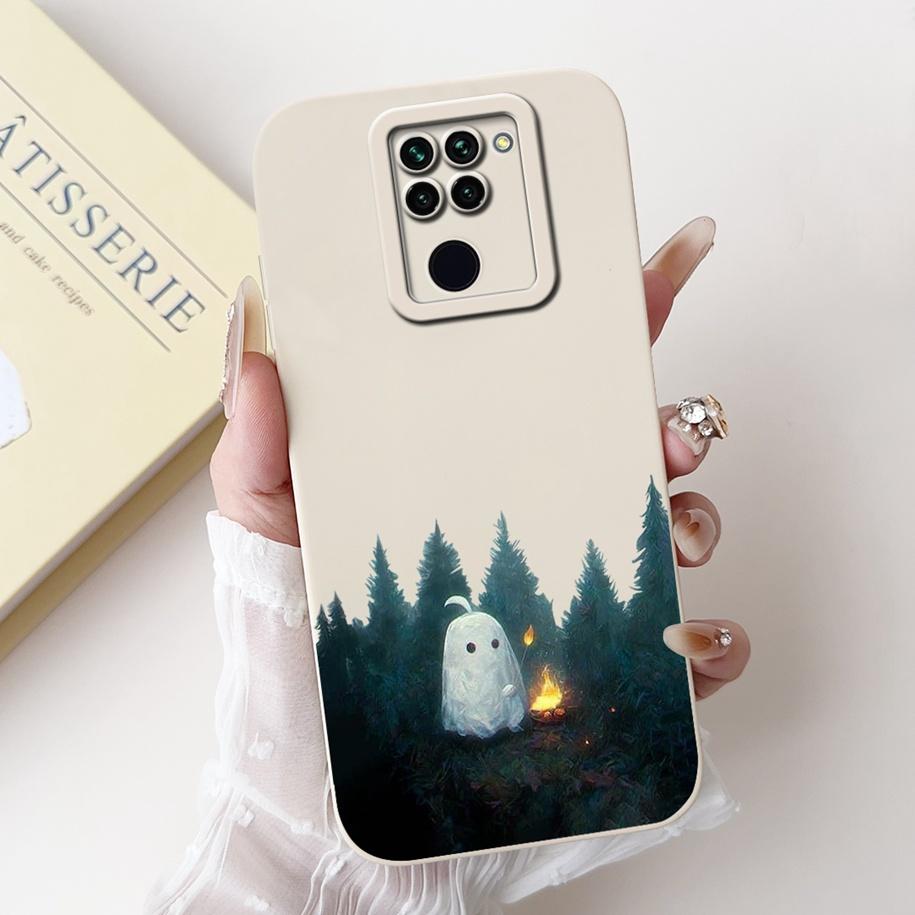 For Xiaomi Redmi Note 9 Case Cute Cartoon Panda Rabbit Liquid Silicone Shockproof Bumper on Xiomi Redmi Note 9 Cover Note9 Funda