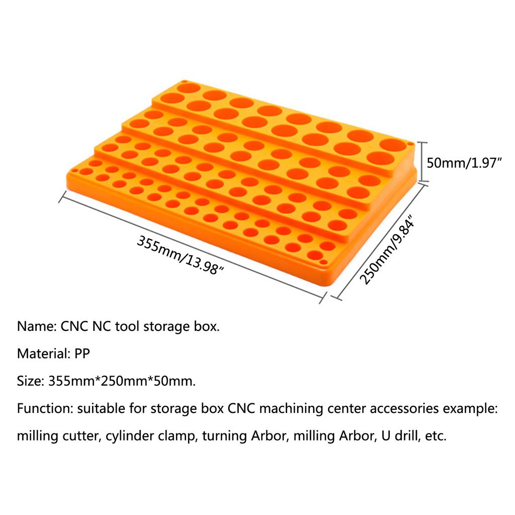 Части инструмента Фрезерный ящик для сбора фрез Ящик для хранения пружинных цанг с несколькими отсеками ER25 ER32 16N32 Эффективный