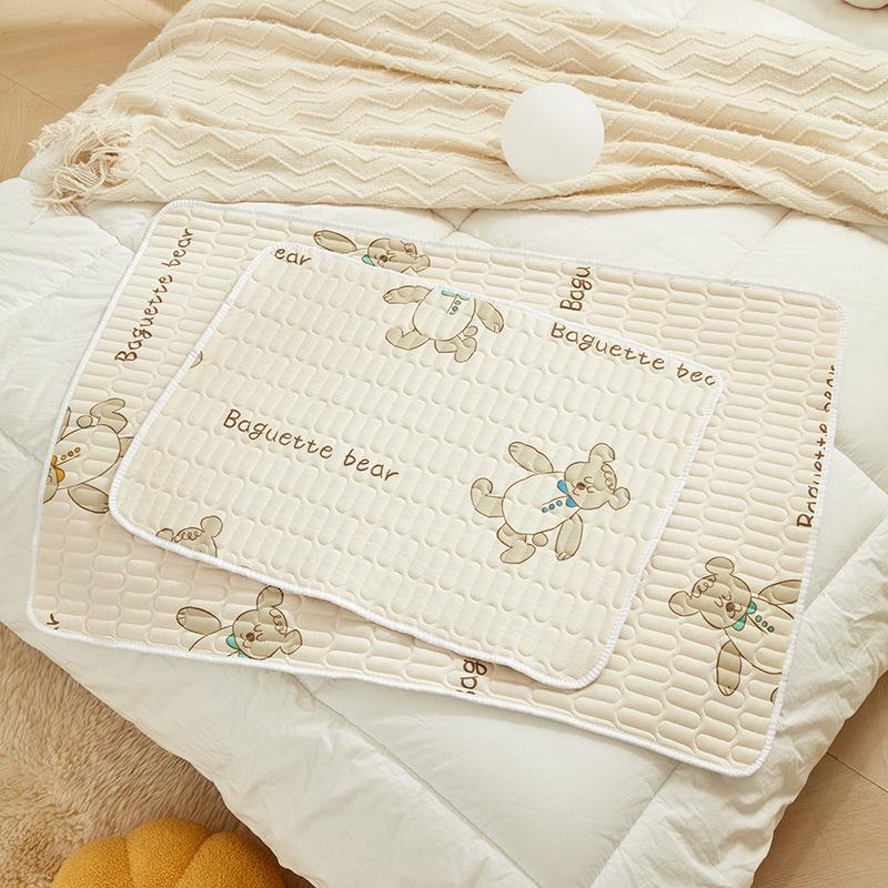 Премиальный трикотажный хлопковый пятислойный непромокаемый и нескользящий коврик для детской коляски, впитывающий и водонепроницаемый для ухода за больными