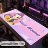 Custom Text Big Mousepad, Extended Desk Pad For Laptop Work GameKpop Demon Hunters