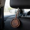 2 круглых деревянных автомобильных освежителя воздуха, твердый воск или грецкий орех, для утонченного вида